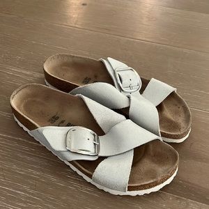 Birkenstock Siena big buckle silver